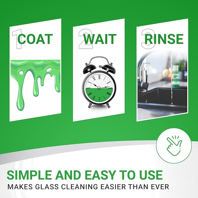 KLEAR Kryptonite Multipurpose Glass Cleaner | Powerful Cleaning Combo of 5 in 1 | Glass Friendly & Alcohol-Free Glass Cleaner| Coat, Relax, Rinse | 2 oz 1 Pack