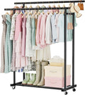 Abiglifty Double Rods Clothes Rack