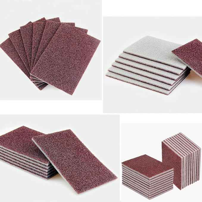 20pcs Nano Carborundum Sponge, Emery Sponge Brush Clean Eraser Scrub, Kitchen Magic Cleaning Sponge for Removing Rust Cleaning Pots and Pans, Household Cleaning Tool