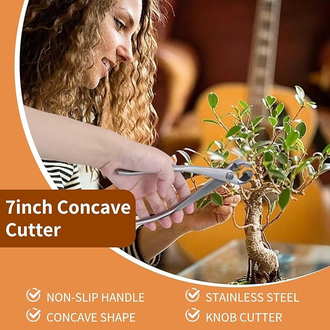 Bonsai Tools Concave Cutter Knob Cutter 180 mm BonsaiCutters Branch Cutter Bonsai Scissor Tree Clippers Pruning BonsaiTrimmer Gardening Tools