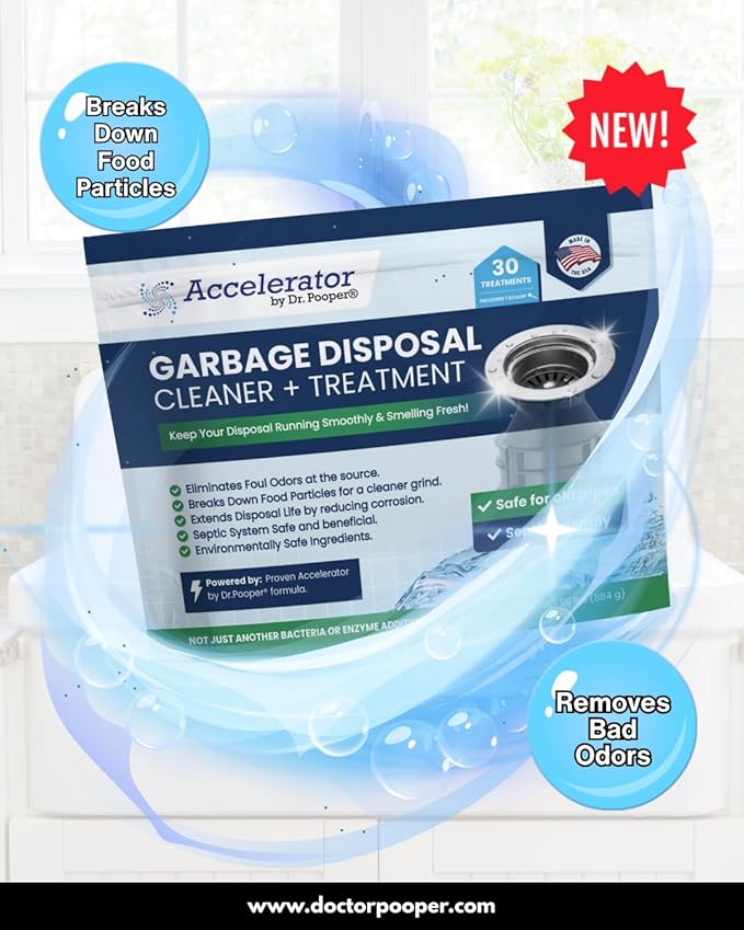 Accelerator By Doctor Pooper® Garbage Disposal Cleaner