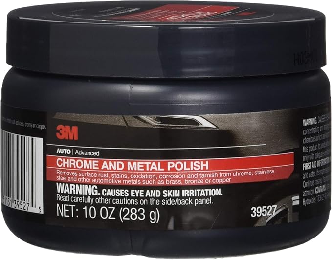 3M 39527 Chrome and Metal Polish - 10 oz. - Case of 6