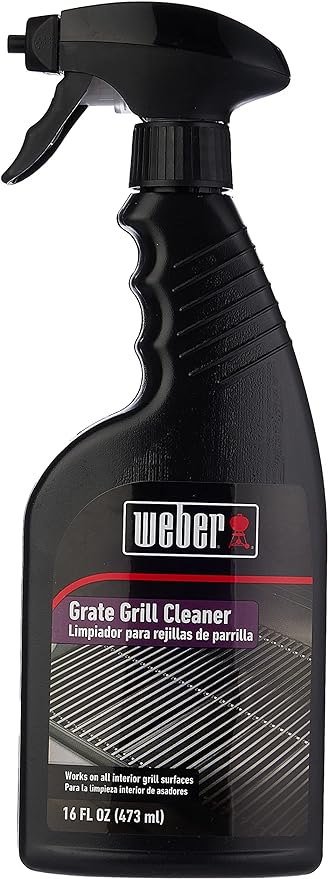 Weber Grill Grate Cleaner and Degreaser for Outdoor Grills and BBQs, 16 oz Spray Bottle