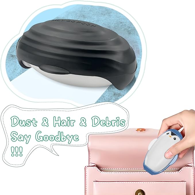 2Pcs Reusable Lint Roller Set, Portable Mini Travel Lint Roller, Washable Sticky Roller, Mini Pet Hair Removal Tool,Easy Removing Hair on Clothes Sofa Bed Carseat (4.2X2.9 inch)