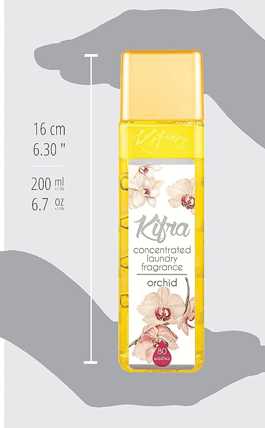 KIFRA ORCHID Concentrated Laundry Fragrance 6.76 Fl Oz 200ml 80 Washing Cycles