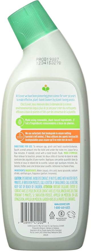Ecover Toilet Bowl Cleaner, Pine Fresh, 25 Ounce