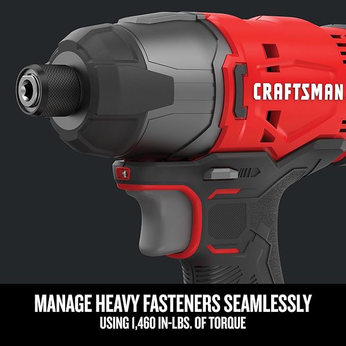 CRAFTSMAN V20 MAX Power Tool Combo Kit, 4-Tool Cordless Power Tool Set (CMCK401D2AM)