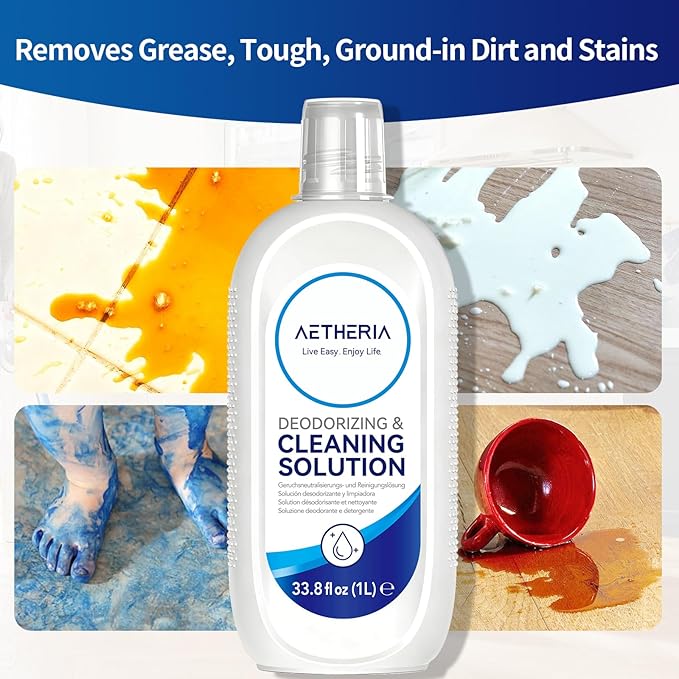 Floor Cleaning Solution Compatible With Tineco, Suitable With All Robot Vacuums with Mopping and Cordless Wet/Dry Vacuum Mop Cleaner,Deep Cleans for Multiple Hard Floors,1 Bottle (1L / 33.8 Fl Oz)