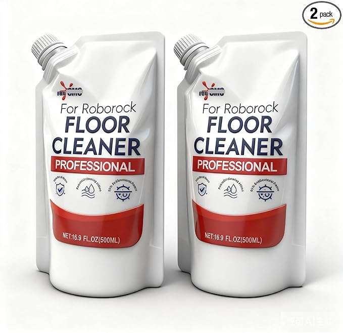 2 Pack Original Scent Floor Cleaning Solution - For Roborock Robot Vacuum & Mop, Deep Cleans Hard Floors, Works With All Mopping Robot Vacuums