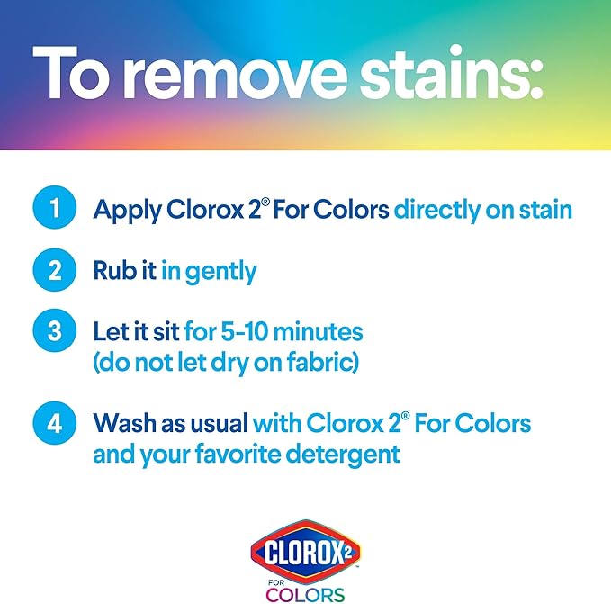 Clorox 2 for Colors - Stain Remover and Color Brightener, 22 Ounces (Packaging May Vary)
