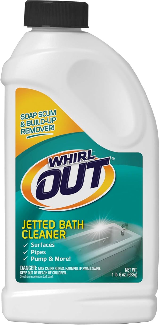 OUT Jetted Bath and Hot Tub Cleaner, 22 Ounce, White, WO06N