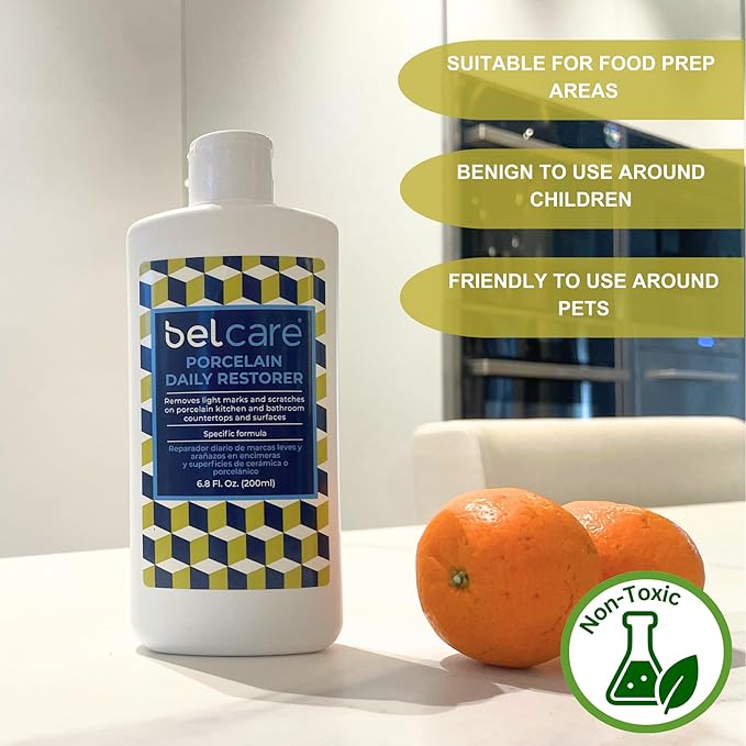 Porcelain Daily Restorer for Kitchen Countertops, Bathroom Vanities and Other Porcelain Surfaces