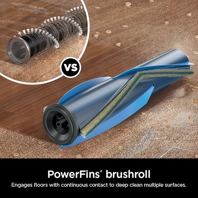 Shark PowerPro Reveal Plus Cordless Vacuum, FloorDetect & Dirt-Reveal Technology, HEPA Filter, Carpet & Hard Floor, Rechargeable, Charcoal, IZ376H