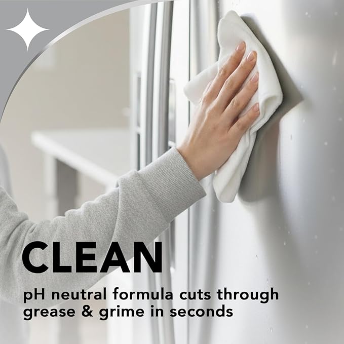 Weiman Stovetop Cleaner & Stainless Steel Cleaner - 22 Ounce - Daily Appliance Kitchen Cleaning Kit