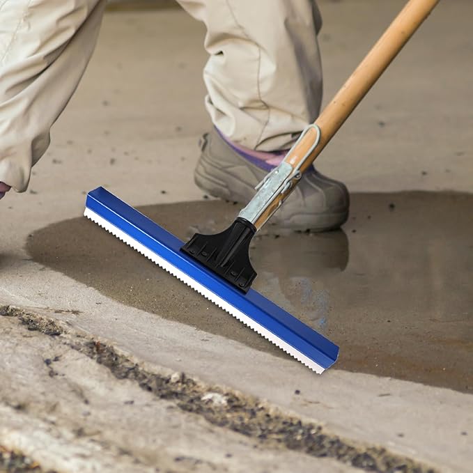 Epoxy Floor Squeegee, 16 Inch Epoxy Squeegee with 0.16 Inch Teeth Notched for Self Leveling Cement Urethane Trowel Spreader Floor Tools for Professionals Beginners