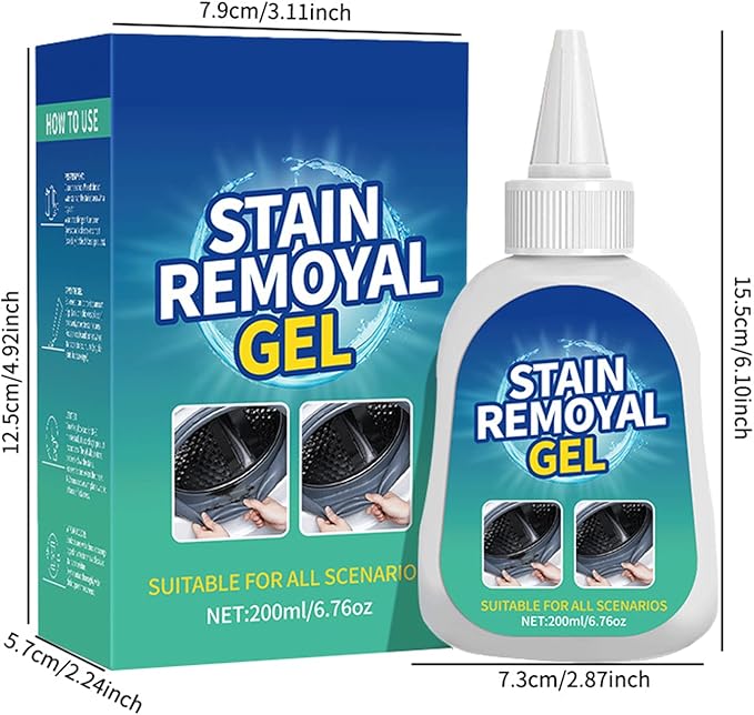 Multi-purpose Stain Remover Gel, Front-Loading Washing Machine Stain Remover, Suitable for Washing Machine Gasket Rubber Seal, Household Stain Remover Gel (2)