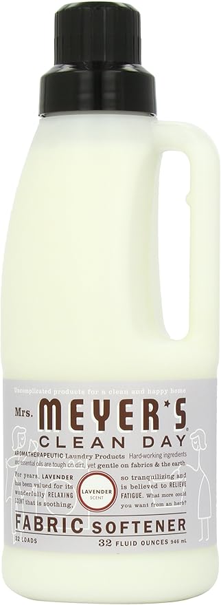 Mrs. Meyer's Clean Day Fabric Softener, Lavender, 32-Ounce Bottles (Case of 6)