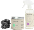 Everneat Oven Cleaning Kit: Natural Oven Cleaner and Kitchen Cleaner | Heavy Duty Oven Cleaner & Oven Rack Cleaner Kit | Fume-free & Safe to Clean All Ovens (Bloom) | Refillable Plastic Jar & Bottle