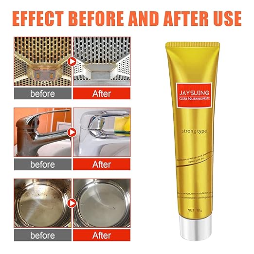 Instashine Metal Polish Cream, Ultimate Metal Polish Cream, All Metal Polish Cream, Instashine Metal Polish, Ultimate Metal Polishing Cream for Stainless Steel/Aluminum/Brass/Copper (5Pcs)