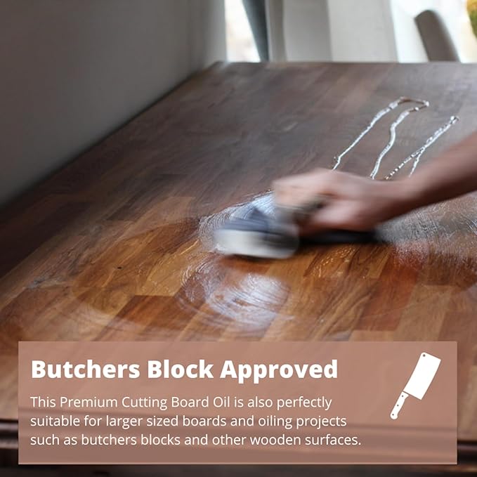 The Block & Board Company Specialist Chopping Board Complete Kit Food Grade Soap, Wax & Oil | Cleans, Nourishes, Seals & Protects Wood, Butcher Blocks, Countertops & Utensils | 3 Piece Set