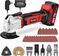 AVID POWER Cordless Oscillating Tool 20V Battery Powered Oscillating Multitool with 2.8° Oscillation Angle, Variable Speed Oscillating Saw w/ 31Pcs Accessories for Scraping/Cutting & Sanding