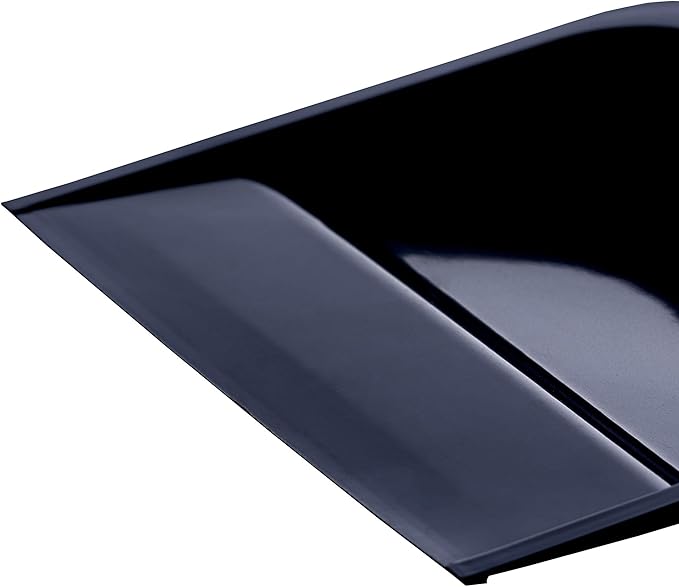 Superio Heavy Duty Plastic Dustpan with Comfort Grip Handle Black, Durable, Lightweight Multi Surface Dust Pan Easy Broom Sweeping, 10 inches Wide, 1-Pack