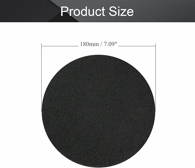 Utoolmart 7 Inch Scrubber Scouring Pads 1200 Grits Drill Scuffing Disc Hoop and Loop Surface Conditioning Disc Gray 2Pcs