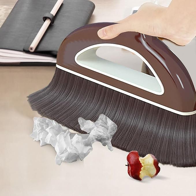 Broom and Dustpan Set,Large Broom and Dustpan,Broom and Dustpan Set,Heavy Duty Dust Pan with Long Handle Upright Dustpan Broom Set,Broom Home Kitchen Lobby Floor Use,Dust Pan and Broom Set