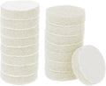 HARFINGTON 16pcs Scrubber Scouring Pads 450 Grits 2 Inch Drill Power Brush Hoop and Loop Surface Conditioning Disc Drill Scuffing Disc Scrub Pads for Home Kitchen Cleaning, White