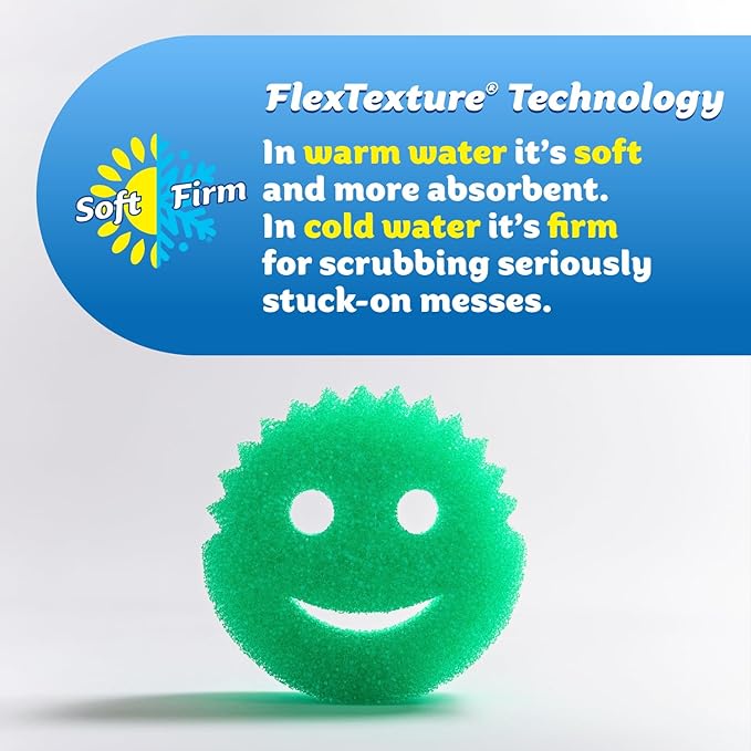 Scrub Daddy Sponges & PowerPaste XL Value Pack - 4 Scrub Daddy Multipurpose Dish Sponges & PowerPaste XL All-Purpose Cleaning Paste - Scratch-Free, Multi-Surface Household Cleaning Supplies Kit (5ct)