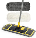 Yocada Dust Mop for Floor Cleaning with 2 Different Mop Pads (in Total) Wet & Dry for Hardwood Ceramic Marble Tile Laminate Home Kitchen 51in Long