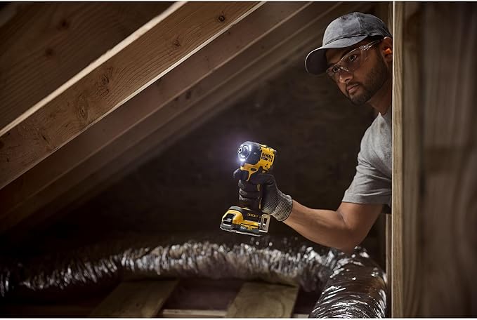 DEWALT 20V MAX 1/4 Inch Hydraulic Impact Driver,Quiet, Brushless Cordless XR Extreme Runtime, LED Halo Ring, Tool Only (DCF870B)