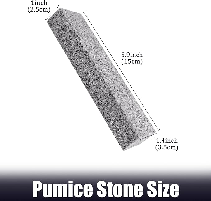 ZUFECY 6pc Pumice Stone for Home Cleaning, Toilet Bowl Cleaning, Sink and Tiles Without Scratches, Grease in Kitchen, Bathroom and Pool