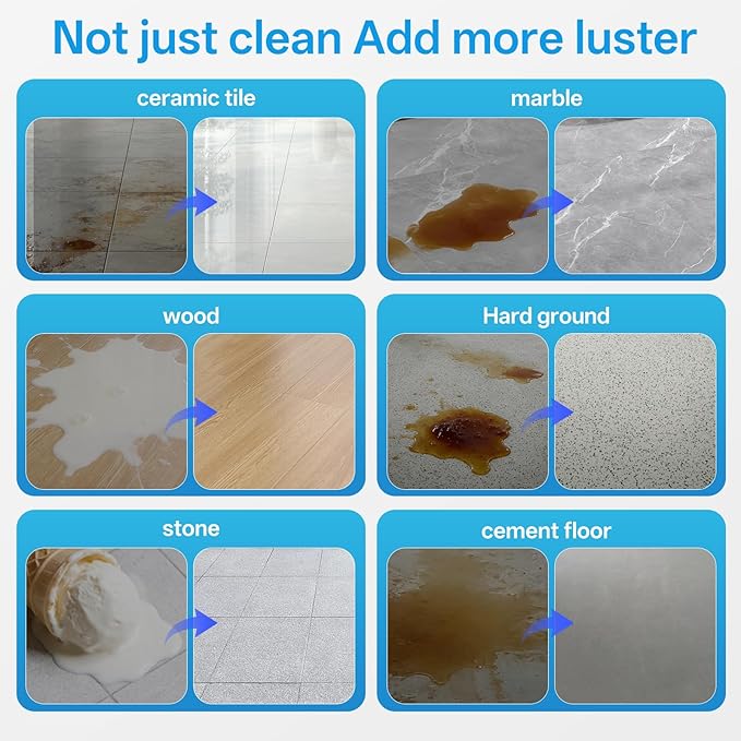 1L Fresh Ocean Floor Cleaning Solution Compatible With Tineco/Bissell/Dreame And Shark, Fragrance Deodorization, Deep Cleans for Multiple Hard Floors, Suitable With Cordless Wet/Dry Vacuum