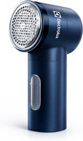 Electrolux Rechargeable Fabric Shaver | Compact Travel Lint Remover for Clothes & Furniture | Eliminates Fuzz & Pilling | 3-Speed Electric Lint Shaver with Type-C Fast Charging Port - Blue
