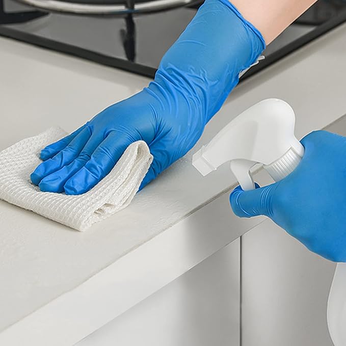 Daddy's Choice Nitrile Gloves 100Pcs 1000 Pcs Disposable Blue, Small/Medium/Large/XLarge, No Latex No Powder