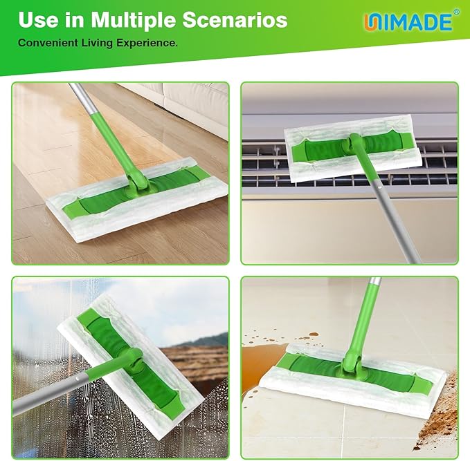 Dry Sweeping Cloths, 180 Count Mop Refill Compatible with Swiffer Sweeper - Disposable Duster Refills Mops for Cleaning Hardwood Floor Dust