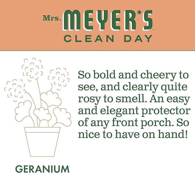 MRS. MEYER'S CLEAN DAY All-Purpose Cleaner Spray, Geranium, 16 fl. oz - Pack of 3