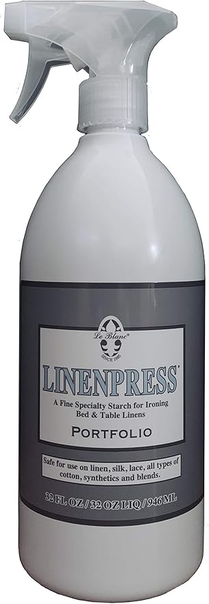 Le Blanc® Portfolio Linenpress® – Luxury Starch Alternative for Pressing Fabrics- 32 oz. (1 Pack)