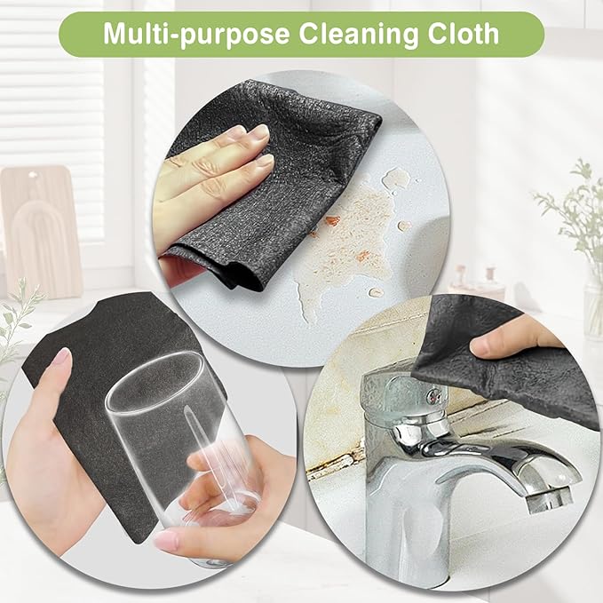 Thickened Magic Cleaning Cloth, Reusable Magic Cleaning Cloths for Glass, Streak Free Microfiber Magic Cleaning Cloth Reusable Rags for Kitchen, Windows, Mirrors, Cars (20)