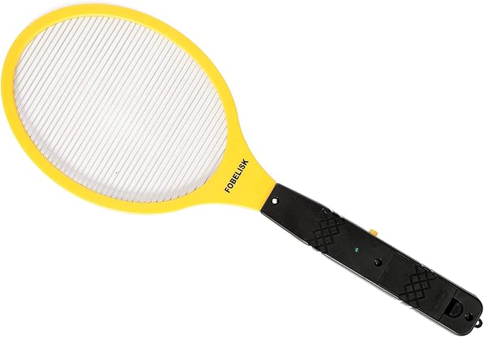 Bug Zapper - Electric Fly Swatter - Mosquito Zapper Killer - Fly Zapper - Electric Fly Swatter Racket for Camping, Travel, Outdoor and Indoor Pest Control (2AA Batteries Included)