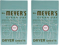 Mrs. Meyer's Clean Day Dryer Sheets - Basil - 80 ct - 2 pk