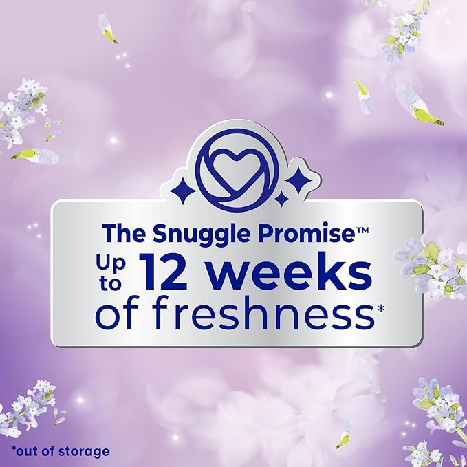 Snuggle In Wash Scent Booster, 21 Oz, 4 Pack, Lavender Breeze, Laundry Beads for Long-Lasting Freshness, Fragrance Enhancer for Clothes, Bedding & Activewear, HE Safe