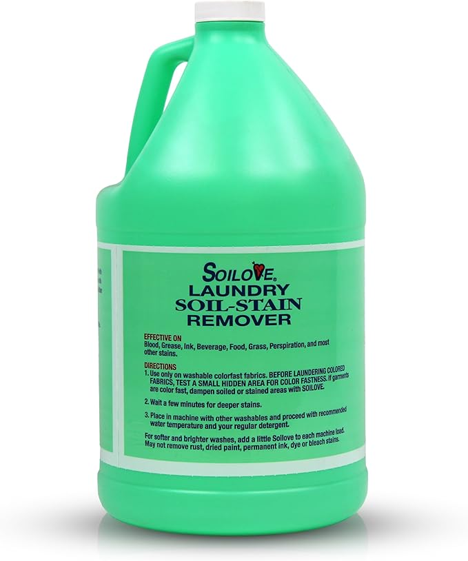 SOILOVE 22oz (1 pack) + Soilove 128oz (1 pack) Laundry Spot Remover for clothes– Powerful Triple-Acting formula Clings, Penetrates and Lifts everyday tough stains - Prewash for Clothes
