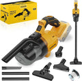 Cordless Vacuum for DE-Walt 20V Battery, 5-in-1 Handheld Electric Vacuum Cleaner with 500W Powerful Motor, 46 CFM Portable Hand Vacuum with HEPA Filter for Car, Carpets, Furniture (No Battery)