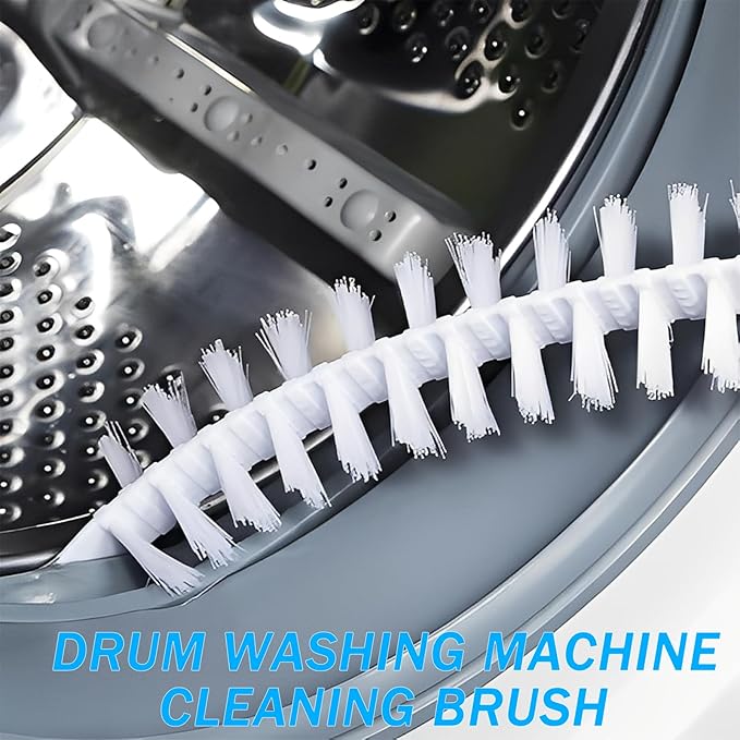8 Pcs Washing Machine Cleaning Brush,Dryer Vent Cleaner Kit, Long Handle Crevice Brush Kit for Bathroom, Kitchen, Tile, Grout, Sink, Shower, and Vent Maintenance