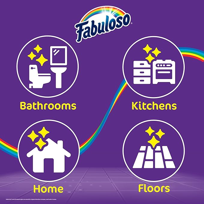 Fabuloso Tile Brush with Spot Scrubber, Long Bathroom Cleaning Brush with Medium Bristles, Shower Scrubber with Hanging Hole for Tile, Grout, Tubs, Floors and Bathroom Walls, 11 Inch