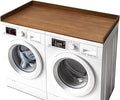 Gashell Washer Dryer Countertop, 27.5" x 54" Bamboo Washer and Dryer Countertop for Laundry Room Organization(Retro Brown)