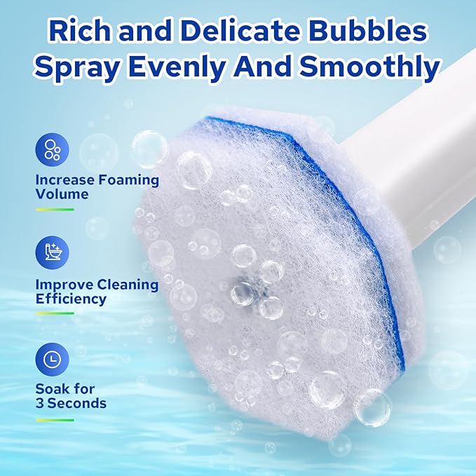 Cecailin® 120pcs Disposable Toilet Brush. Bathroom Cleaning. Disposable Bowl Cleaners Compatible with Most Toilet Brushes