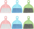 6PCS Small Dustpan and Brush Set, Mini Dust Pan and Brush, Hand Broom and Dustpan Set, for Cat Litter, Kitchen, Tables, Countertops, Cars, etc.